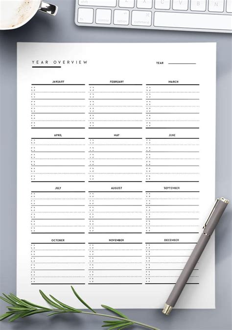 Planner Inserts Planner Pages Planner Template Printable Planner