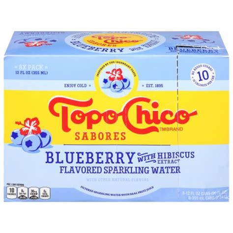 Topo Chico Sabores Blueberry With Hibiscus Extract Flavored Sparkling