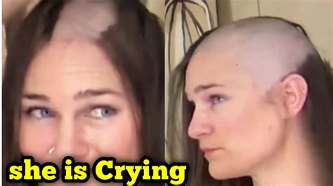 Crying Beautiful Girl Amazing Forced Head Shave Forced Head Shave