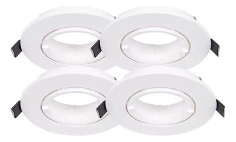 Spot Artefacto Embutir Living Redondo Blanco Ø9cm Pack X4