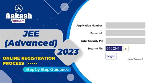 JEE Advanced 2023 Online Registration Process Step By Step Guidance