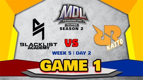 Blacklist Academy Vs Rrq Kaito Game Mdl Philippines Season Wk