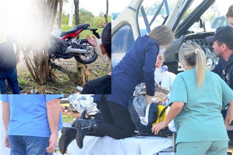 Motociclista Fica Em Estado Gravíssimo Após Acidente Na Colônia