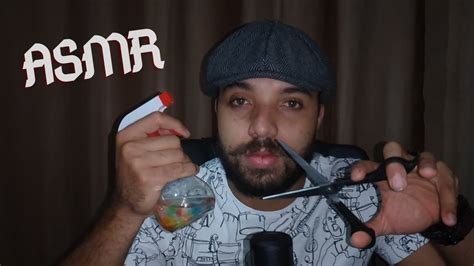 Asmr Sons De Boca Tesoura E Borrifador Mouth Sounds With Scissors