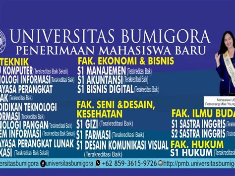 Universitas Bumigora Buka Penerimaan Mahasiswa Baru