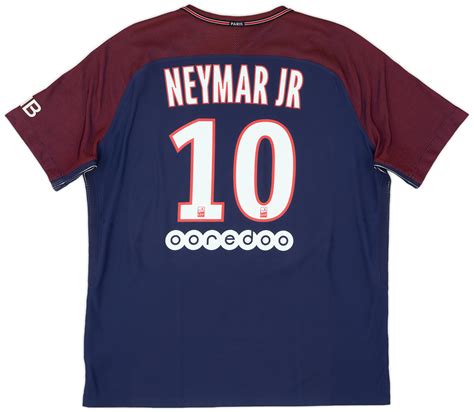 2017 18 Paris Saint Germain Authentic Home Shirt Neymar Jr 10 9 10