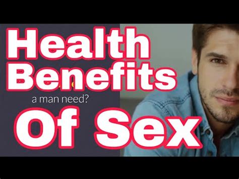 HEALTH BENEFITS OF SEX YouTube