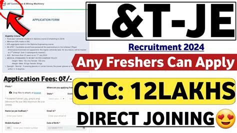 L T Recruitment Fresher Ctc Lpa Mnc Jobs Job Vacancy