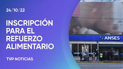 Refuerzo alimentario ya está abierta la inscripción en las oficinas de