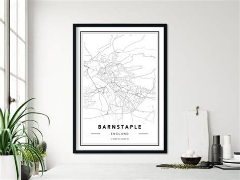 Barnstaple Map Print, Barnstaple Poster, Barnstaple Map Wall Art, Barnstaple Map, Map Of ...