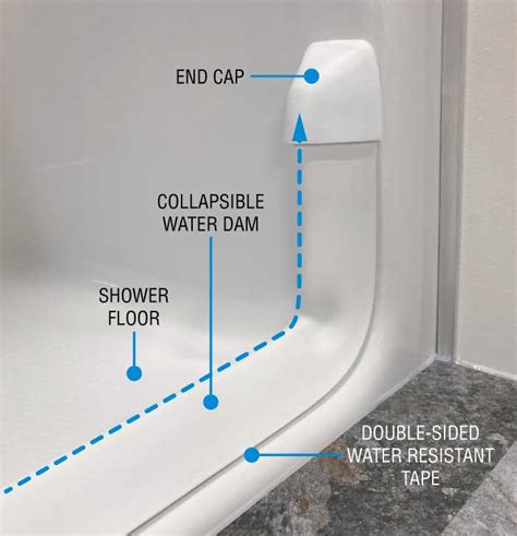 Collapsible Shower Dam With Endcaps And Free Shipping COLLAPSIBLE DAM