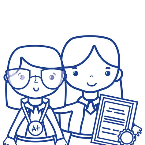 silhouette teacher with student to class education lesson 636421 Vector ...