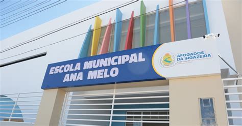 Prefeito Sandrinho Vai Inaugurar Nova Escola Ana Melo Maior Mais Bela