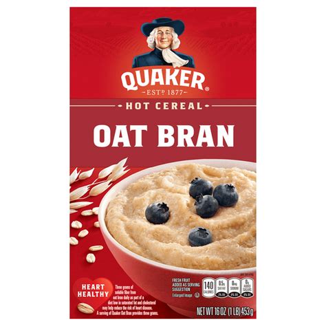 Quaker Cereal Hot Oat Bran 16 Oz Delivery Or Pickup Near Me Instacart