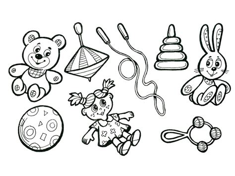 Toys coloring pages to download and print for free