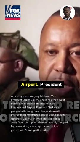 Search Continues After Plane Carrying Malawis Vice President Goes