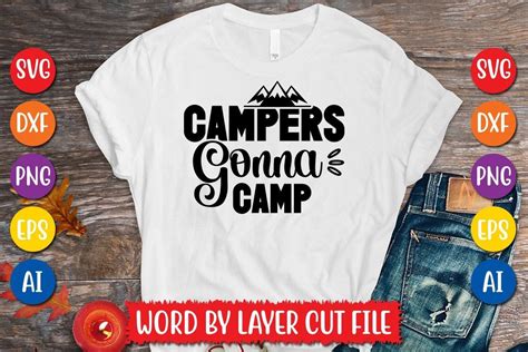 Campers Gonna Camp Svg Design Gr Fico Por Megasvgart Creative Fabrica