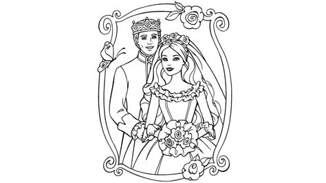 Dibujo De Matrimonio Para Colorear Y Pintar