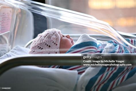 Newborn Baby In Hospital Bassinet High Res Stock Photo Getty Images