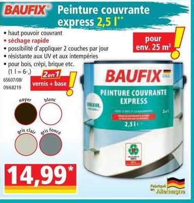 Promo Peinture Ultra Couvrante L Baufix Chez Norma Icatalogue Fr