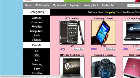 E Commerce Website In PHP MySQL Part 19 Details Page YouTube