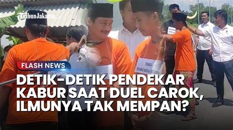 Terkuak Detik Detik Pendekar Kabur Saat Duel Carok Lawan Di Madura