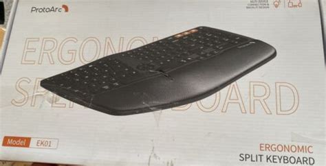 Backlit Wireless Ergonomic Keyboard Protoarc Ek01 Bluetooth Ergo