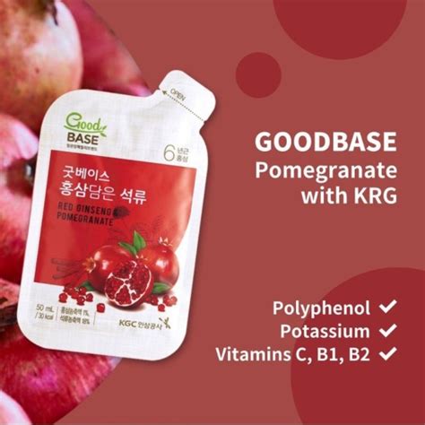 Good Base Pomegranate Korean Red Ginseng Kgc Australia