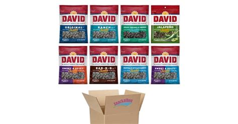 Sunflower Seeds Variety Pack, 8 Essential Flavors, 5.25 Ounce ...