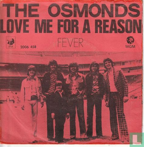 Love Me For a Reason Single 2006 458 (1974) - Osmonds, The - LastDodo