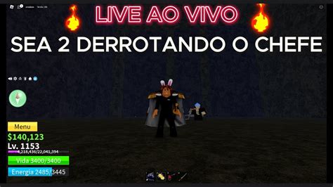 Live On 🔴 Jogando Blox Fruits Ao Vivo E Derrotando O Chefão Youtube