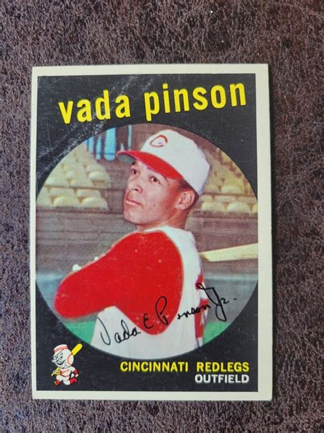 1959 Topps Baseball Vada Pinson 448 Cincinnati Reds Legend EBay