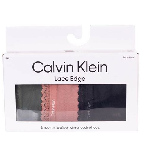 Calvin Klein Bikini Damskie Majtki Pk Czarne Zielone Pudrowy R