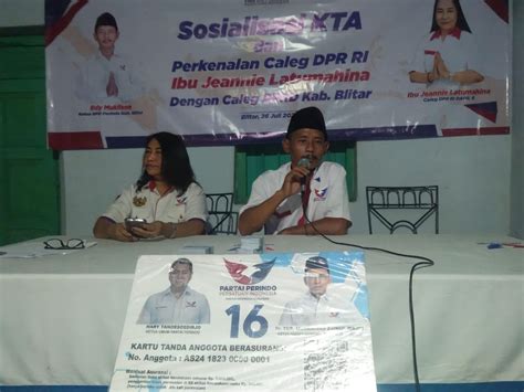 Partai Perindo Sosialisasi Kta Sekaligus Perkenalan Caleg Dpr Ri Dan