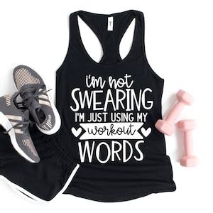 I M Not Swearing I M Just Using My Workout Words Etsy