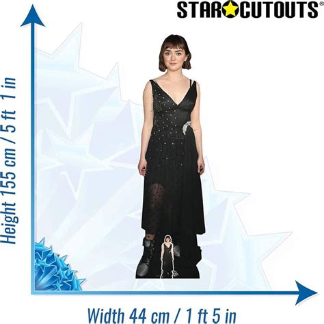 Maisie Williams Black Dress English Actress Lifesize Mini