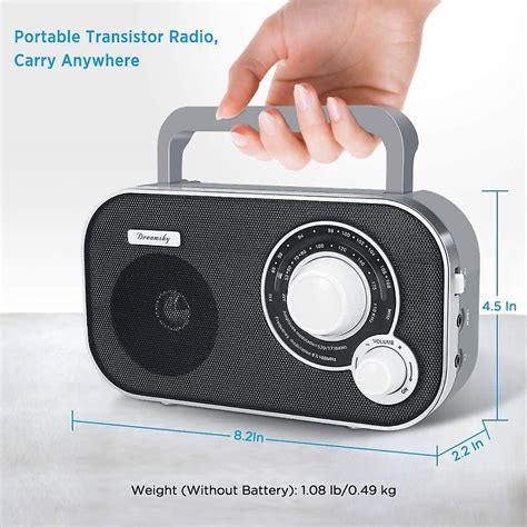 Hgbd Dreamsky Am Fm Portable Radio Plug In Wall Or Battery Operated For