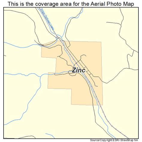 Aerial Photography Map of Zinc, AR Arkansas