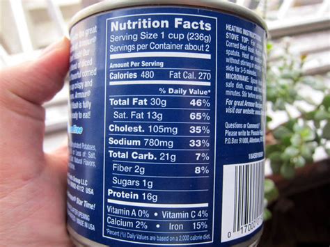 32 Corn Beef Nutrition Label Labels Database 2020