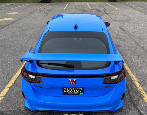 Fl Type R Spoiler Painted Boost Blue Page Civicxi Th Gen