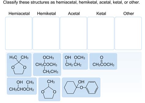 Solved Classify these structures as hemiacetal, hemiketal, | Chegg.com