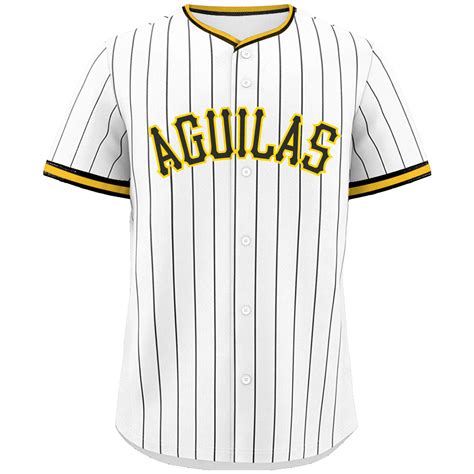 LIDOM Águilas Cibaeñas Baseball White Pinstripe Jersey - Frank's Sports ...