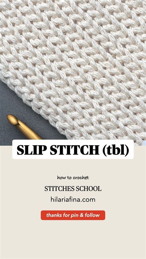 Slip Stitch Through Back Loop Learn Hilaria Fina Crochet