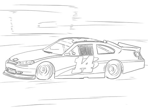 Printable Nascar Race Car Coloring Pages