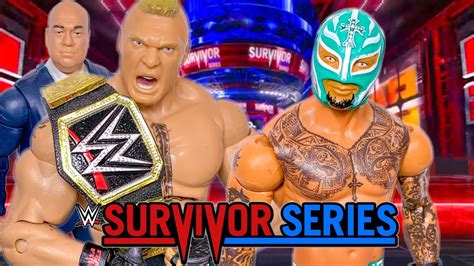 Brock Lesnar Vs Rey Mysterio Wwe Title Action Figure Match Survivor