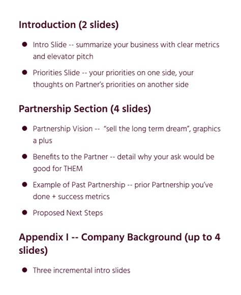 Initial Partnership Meeting Agenda Template