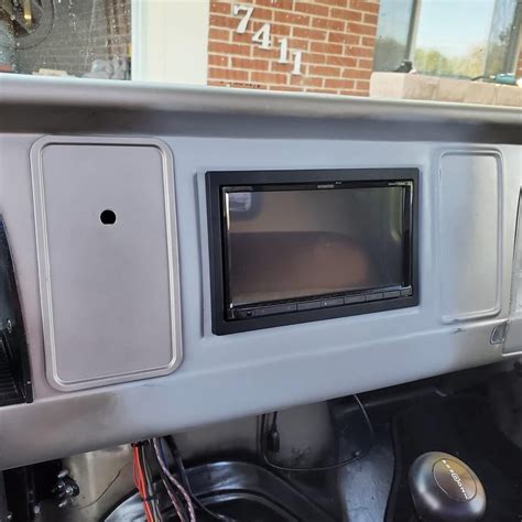 1964 1966 C 10 Double Din Radio Panel A2 Metal Fab