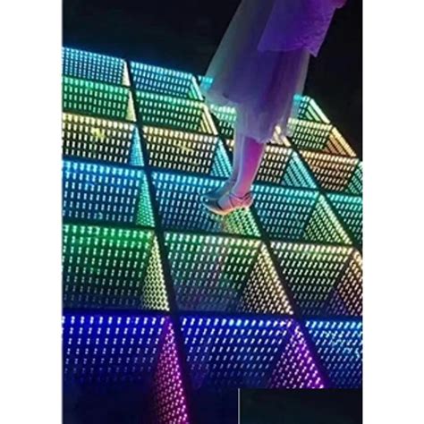 Portable 3D Infinity Mirror Led Panel Dance Floor Stage Lighting With