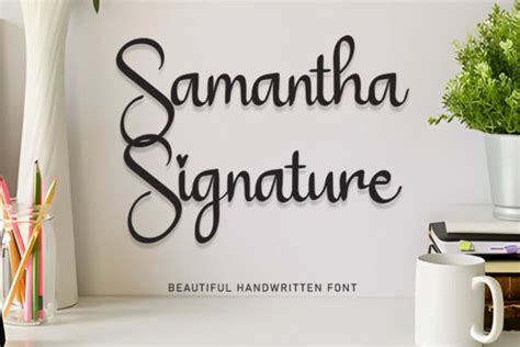 Samantha Signature Font By Shiddiqart · Creative Fabrica