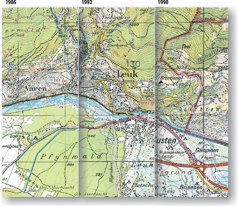 Topographische Karte Lexikon Der Kartographie Und Geomatik